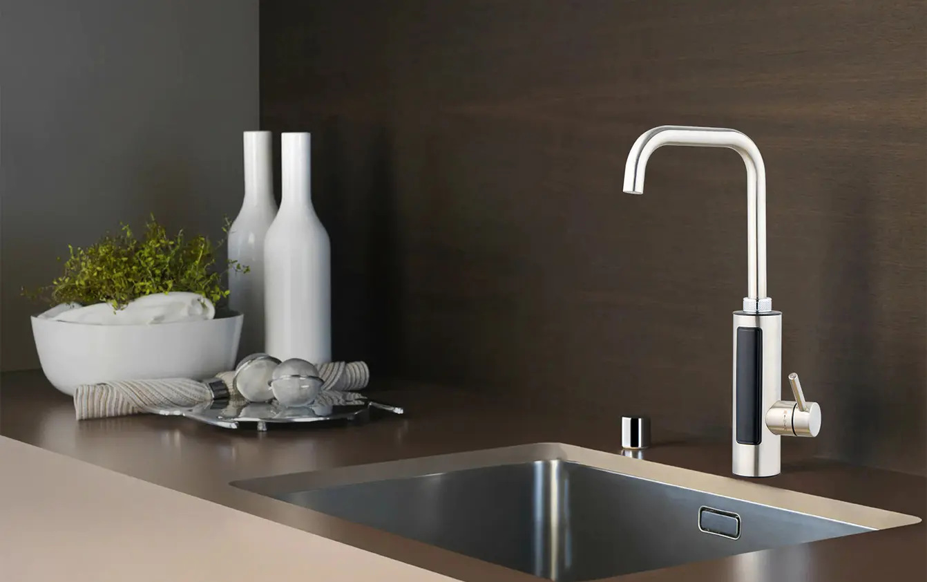 Faucet téimh uisce leictreacha toirt